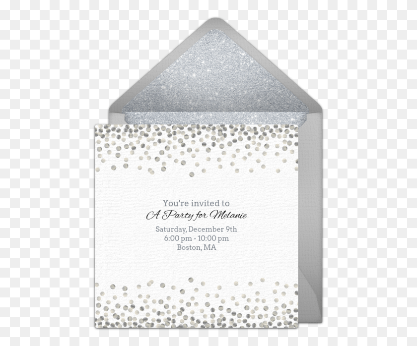 469x638 Customizable Free Silver Sparkle Online Invitations Happy Birthday Black And Silver, Paper, Rug, Foam HD PNG Download