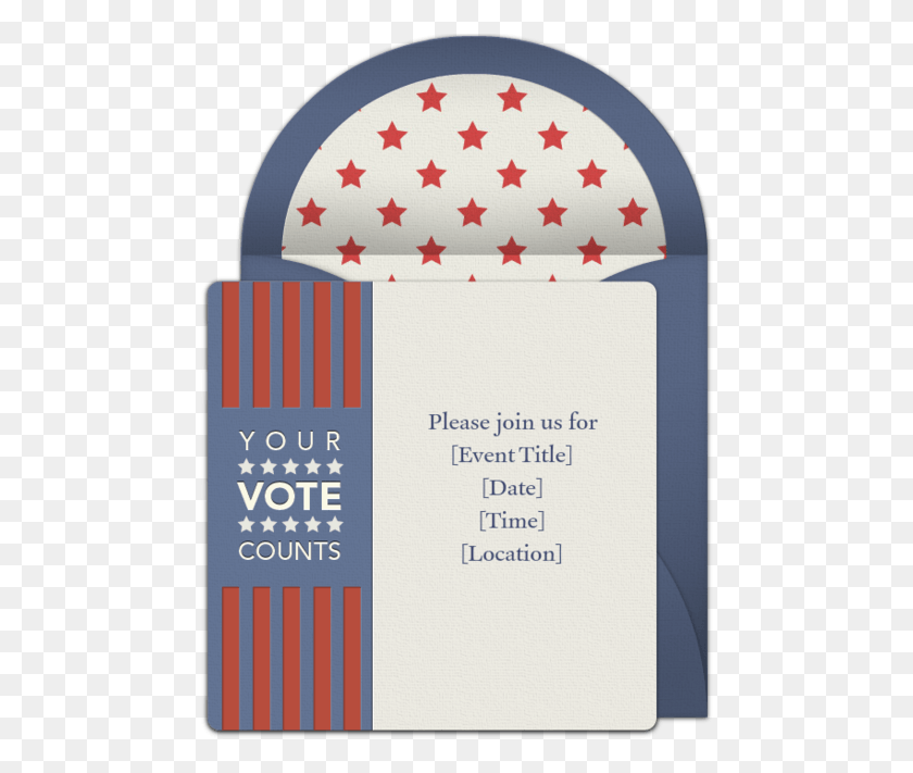 473x651 Customizable Your Vote Counts Online Invitations Label, Text, Envelope, Paper HD PNG Download