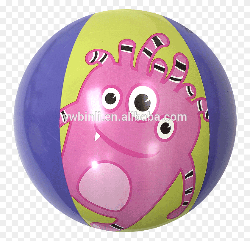 751x751 Customized Monster Cartoon Printing Beach Ball Inflatable Cartoon, Ball, Sphere, Soccer Ball HD PNG Download