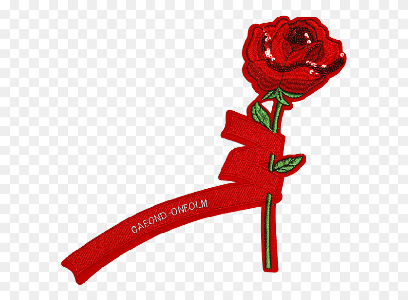 591x558 Descargar Png Parche De Flor De Rosa Personalizado Para Jeans Rosas De Jardín, Hacha, Herramienta, Alfabeto Hd Png