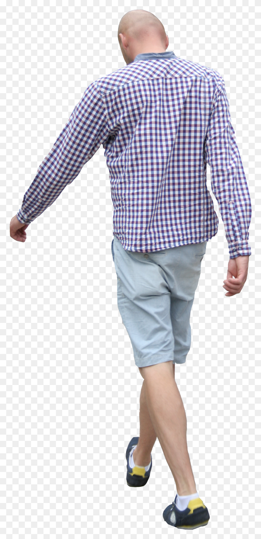 1266x2721 Cut Out Man Walking Walking Person, Clothing, Shirt, Sleeve HD PNG Download