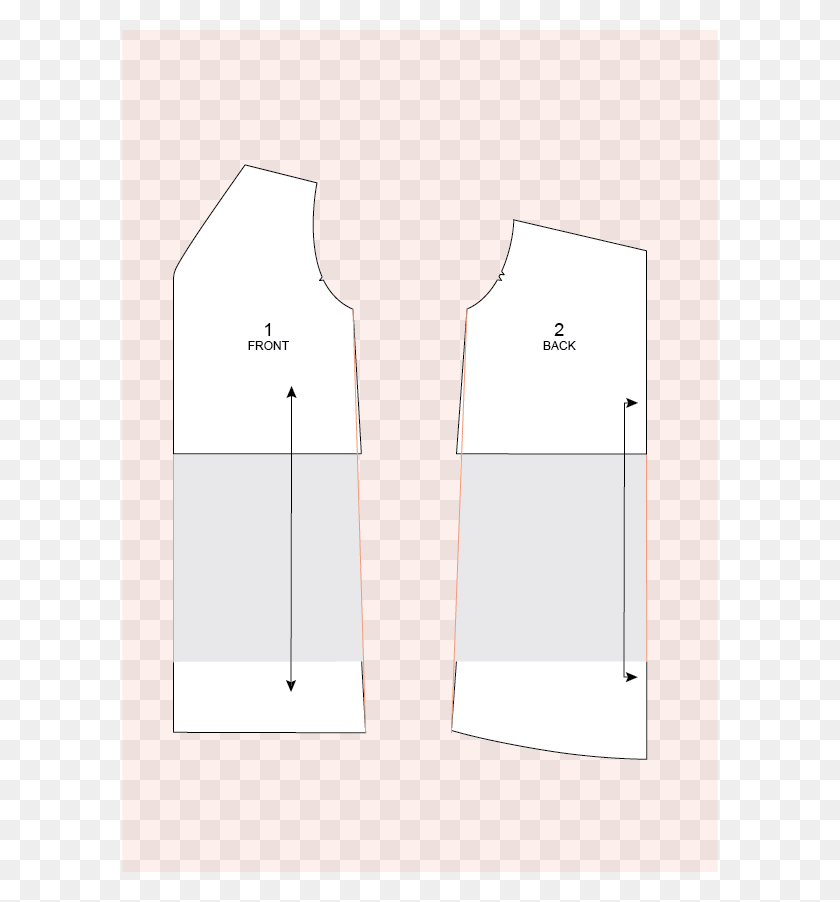 596x842 Cut The Front And Back Pieces Along The Cutting Architecture, Plot, Diagram, Measurements HD PNG Download
