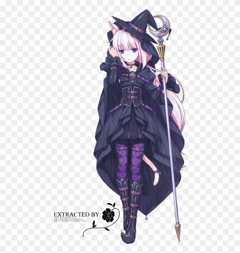 468x824 Cute Anime Girl Wizard, Clothing, Apparel, Person HD PNG Download