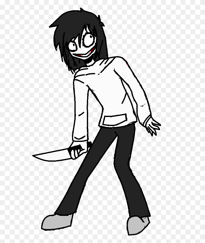 578x935 Cute At Getdrawings Com Free For Personal Jeff The Killer Body, Performer, Person, Human HD PNG Download