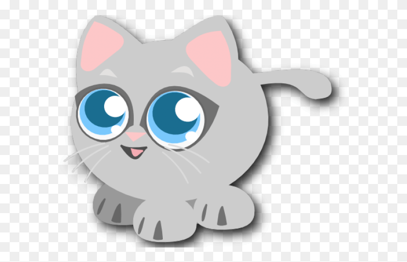 596x481 Cute Baby Cats Cartoon, Animal, Mammal, Graphics HD PNG Download