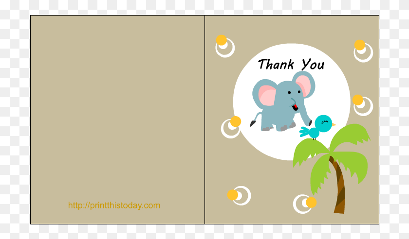 718x432 Cute Baby Elephant Illustration, Text, Giant Panda, Bear HD PNG Download
