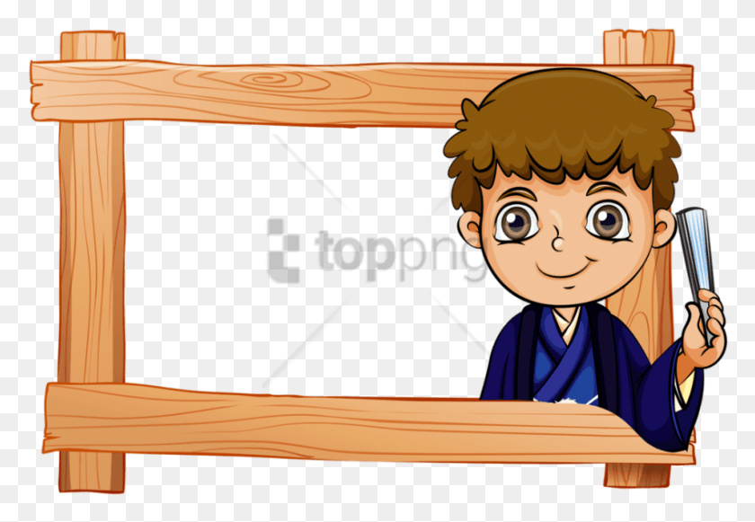 850x568 Cute Banner Frame Image With Transparent Background Cute Banner Frame, Carpenter, Person, Human HD PNG Download