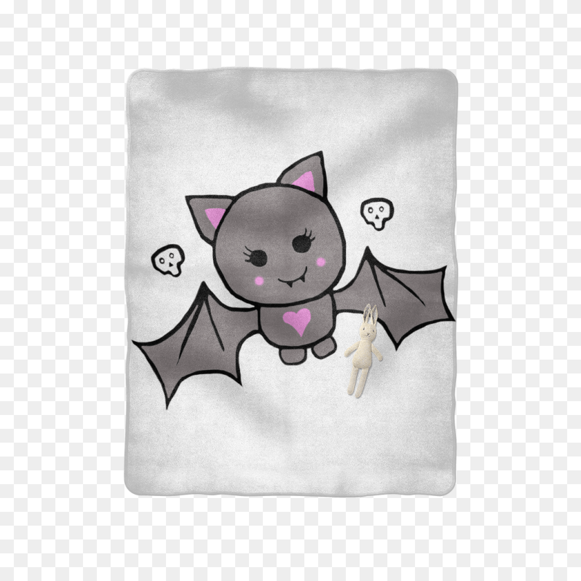 1024x1024 Cute Bat Baby Blanket Cartoon, Mammal, Animal, Wildlife HD PNG Download