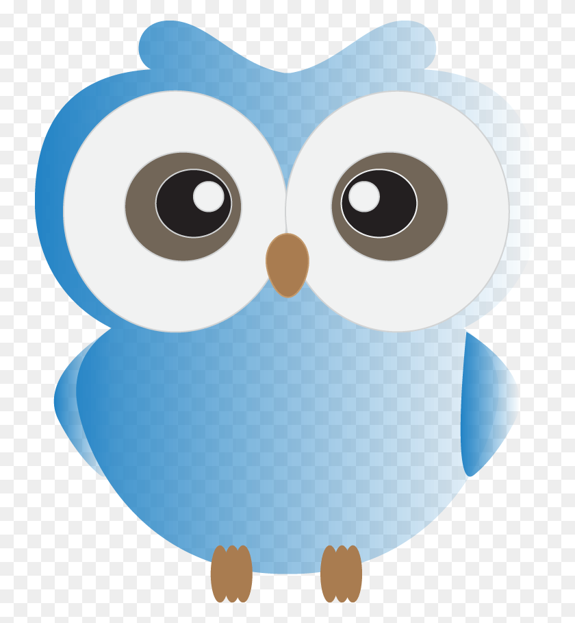 738x849 Cute Blue Owl Clipart Clip Art, Bird, Animal HD PNG Download