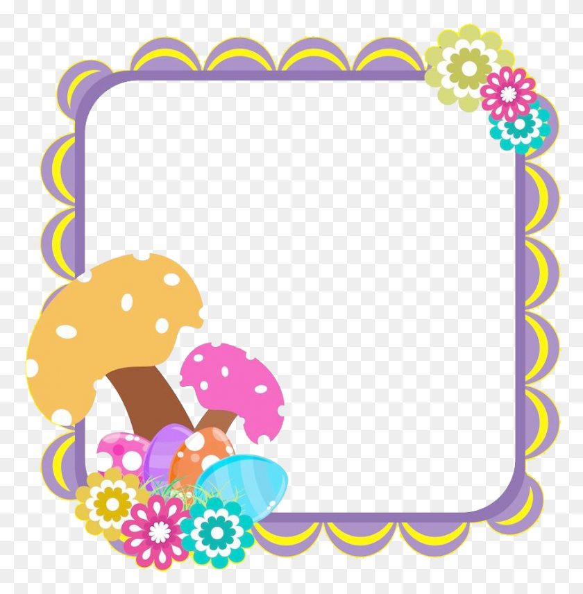 849x867 Cute Border, Clothing, Apparel, Birthday Cake HD PNG Download