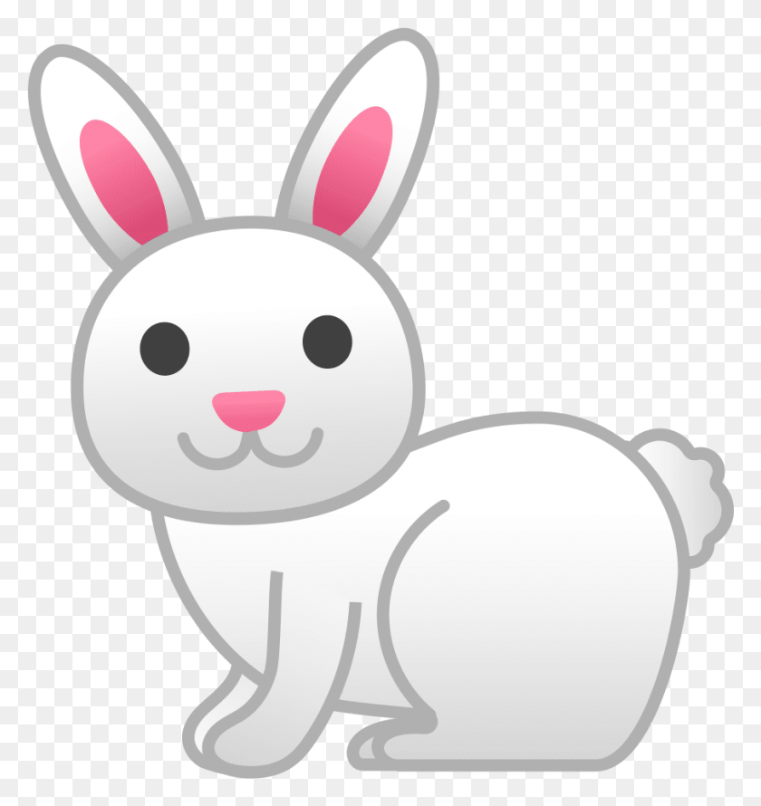 903x962 Descargar Png Conejito Lindo Emoji Cara De Un Conejo, Animal, Mamífero, Roedor Hd Png