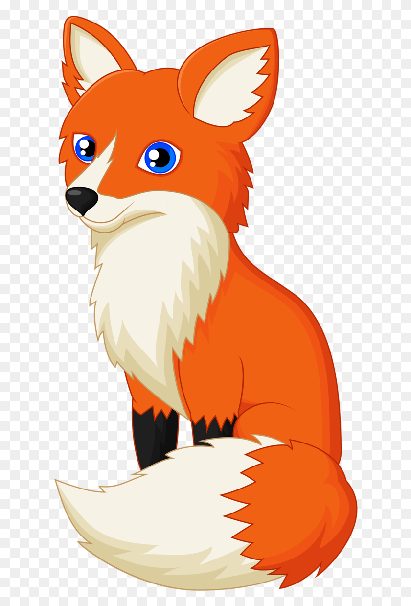 622x1178 Cute Cartoon Fox Fox Clipart, Animal, Mammal, Wildlife HD PNG Download