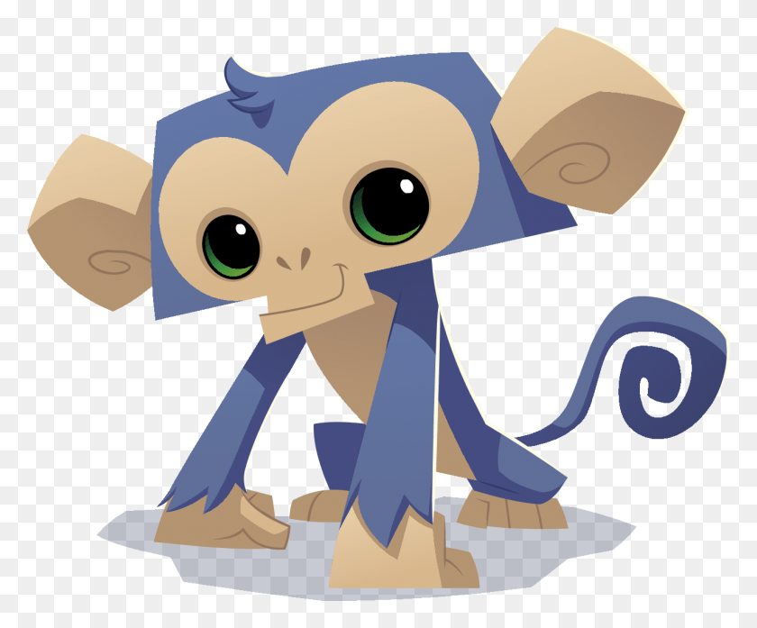 1310x1070 Cute Cartoon Monkey Pic Animal Jam Animals Monkey, Outdoors, Graphics HD PNG Download