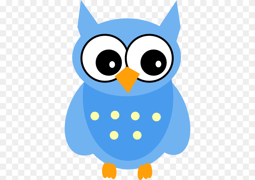 414x594 Cute Cartoon Owls Blue Owl Clip Art, Plush, Toy, Nature, Outdoors Clipart PNG