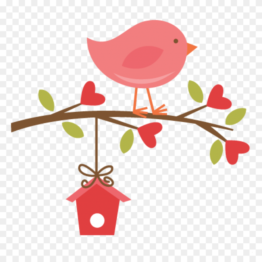 1024x1024 Cute Clipart Bird On A Branch Clip Art Bird Cute Clipart Moving New House Wishes, Tree, Plant, Animal HD PNG Download
