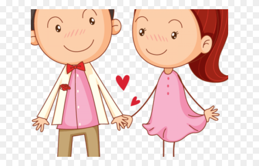 640x480 Cute Couple Cartoon, Person, Human, People HD PNG Download