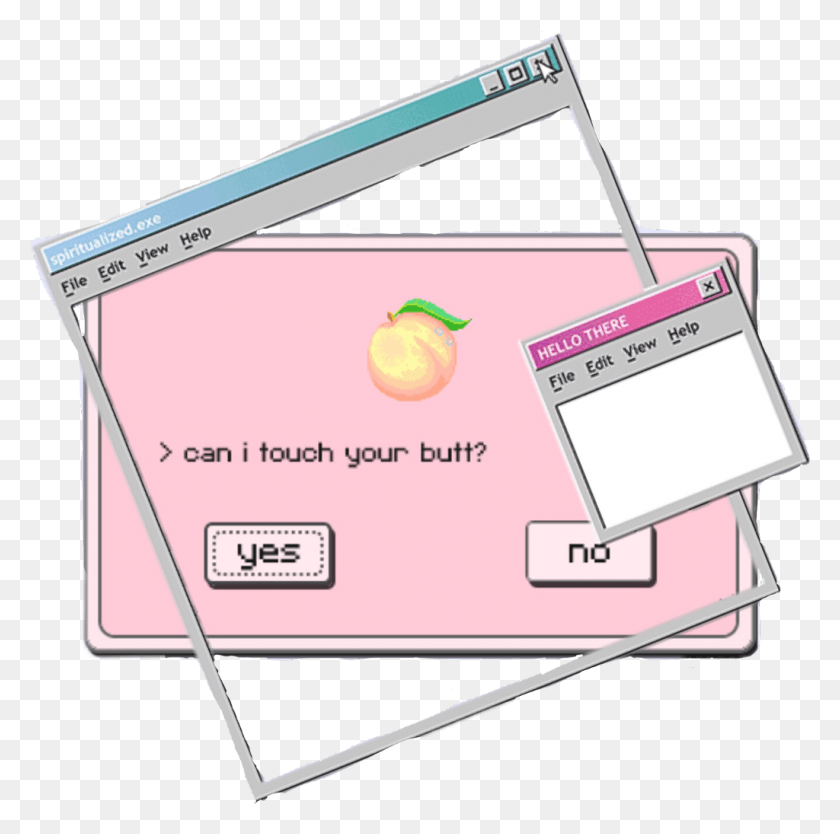 1024x1017 Cute Ddlg Tumblr Tabs Window Vintage Pink Peach Apple, Text, Driving License, Document HD PNG Download