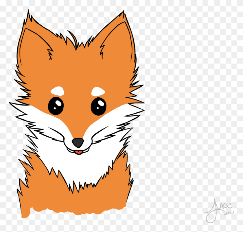 792x755 Cute Fox Illustration, La Vida Silvestre, Mamíferos, Animal Hd Png