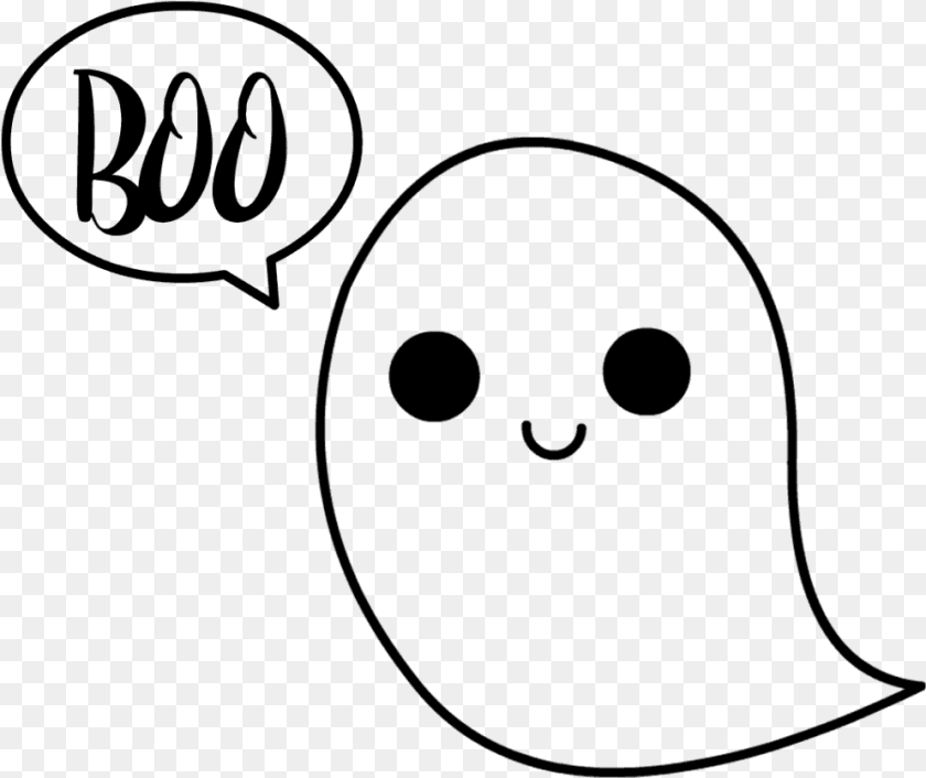 Cute Ghost Svg Free, Gray Transparent PNG