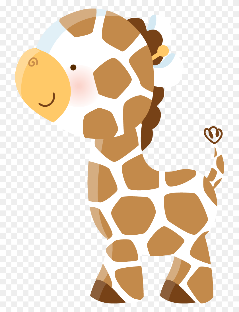 734x1037 Cute Giraffe Baby Shower Jirafa Jirafa Colores Animalitos Del Zoologico Animados, Food, Honey, Plant Hd Png
