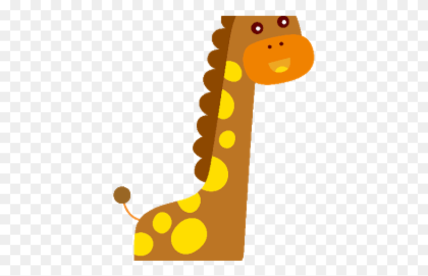 397x481 Cute Giraffe Clipart 1 Month Old Baby Signs, Text, Alphabet, Leisure Activities HD PNG Download