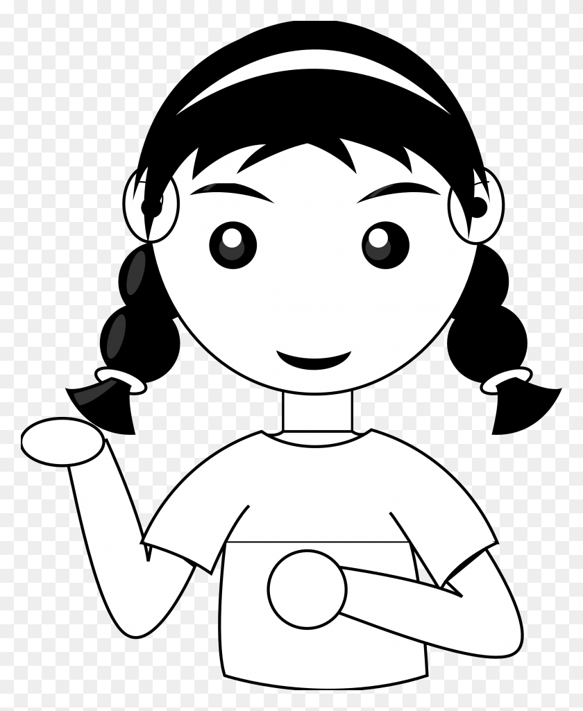 2555x3164 Cute Girl 2 Black White Line Art Scalable Vector Graphics Sister Picture Cartoon Black And White, Stencil, Snowman, Winter HD PNG Download