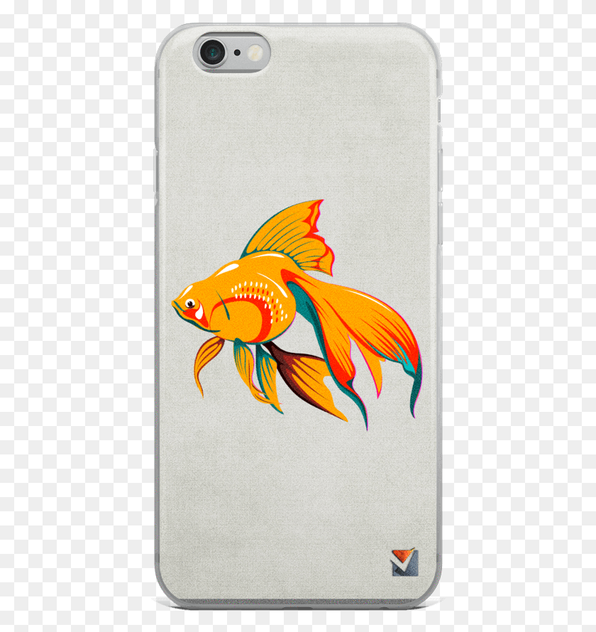 416x830 Cute Golden Fish Smartphone, Goldfish, Animal, Bird HD PNG Download