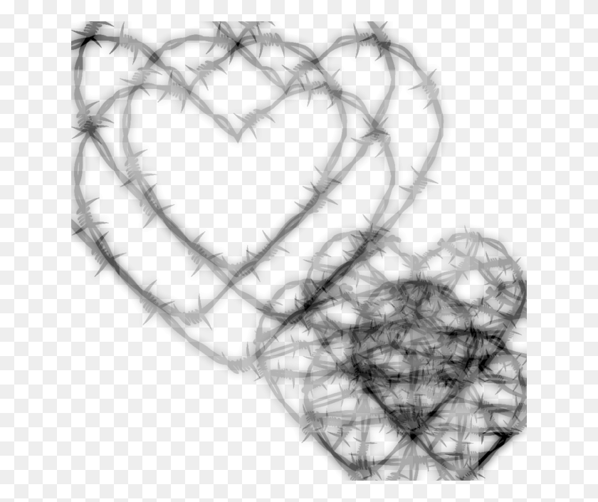 640x645 Cute Gothic Chain Chains Barbedwire Fence Gore Sketch, Face, Outdoors, Text HD PNG Download