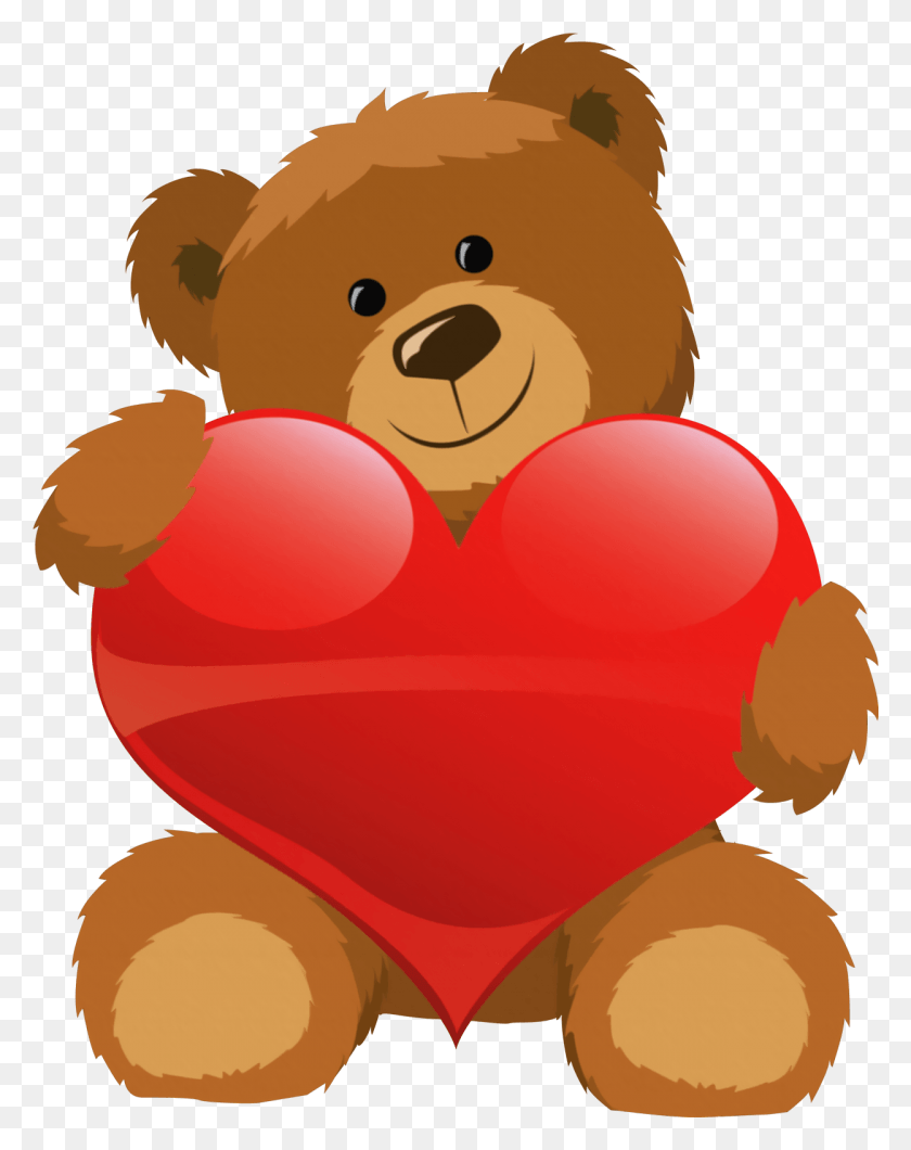 1248x1601 Cute Grizzly Bear Clipart Cute Bear With Heart Teddy Bear Clipart, Toy, Snowman, Winter HD PNG Download