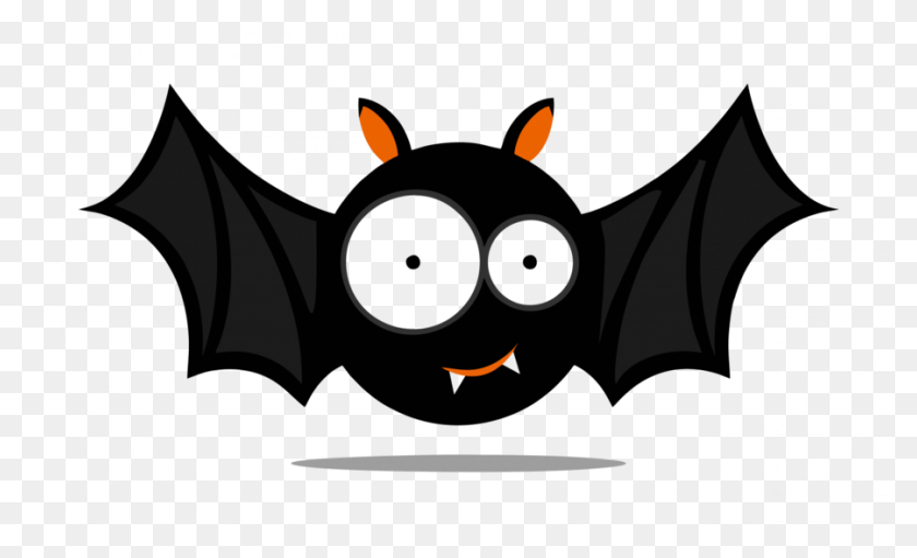 900x521 Cute Halloween Cartoon Clipart Bat Halloween Vector Graphics, Binoculars, Mask, Stencil HD PNG Download