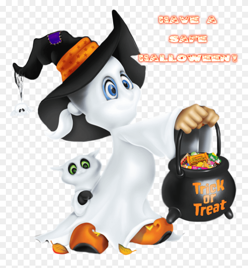 1153x1254 Cute Halloween Ghost Clipart, Person, Human, Advertisement HD PNG Download