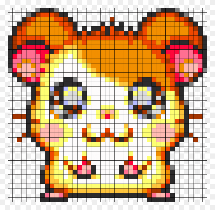 904x883 Descargar Png Hamtaro Pixel Art, Pac Man, Gráficos Hd Png