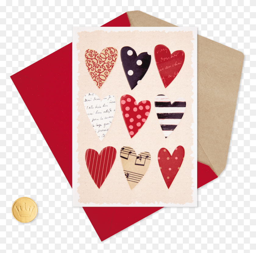 1263x1249 Cute Heart Collage Valentine39s Day Heart, Envelope, Mail, Greeting Card HD PNG Download