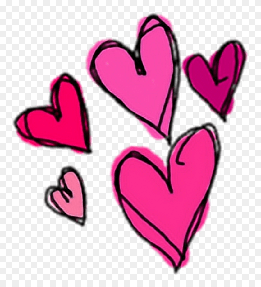 806x890 Cute Heart Hearts Pink Sticker Stickers Overlay Duo De Playeras De Amor, Person, Human HD PNG Download