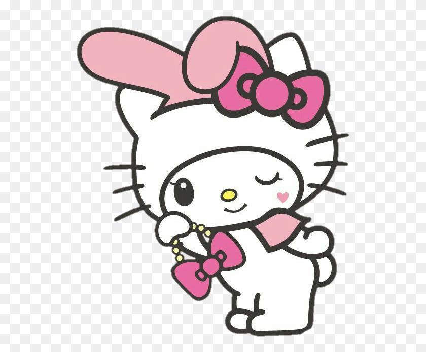 539x635 Cute Hellokitty Mymelody Cosplay, Chef, Graphics HD PNG Download