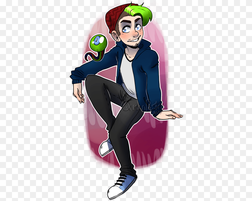 385x670 Cute Jacksepticeye Fan Art, Publication, Book, Comics, Person Clipart PNG