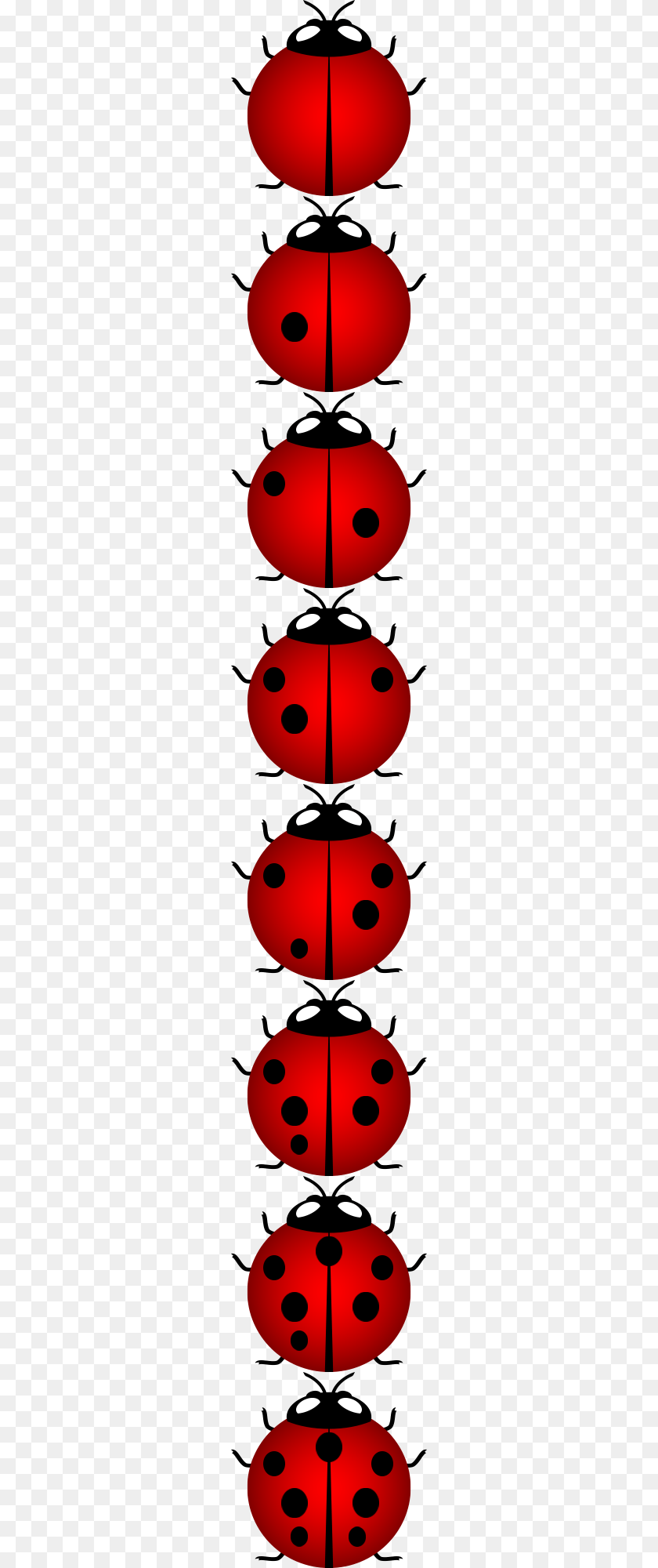 Cute Ladybug, Lighting, Spiral PNG