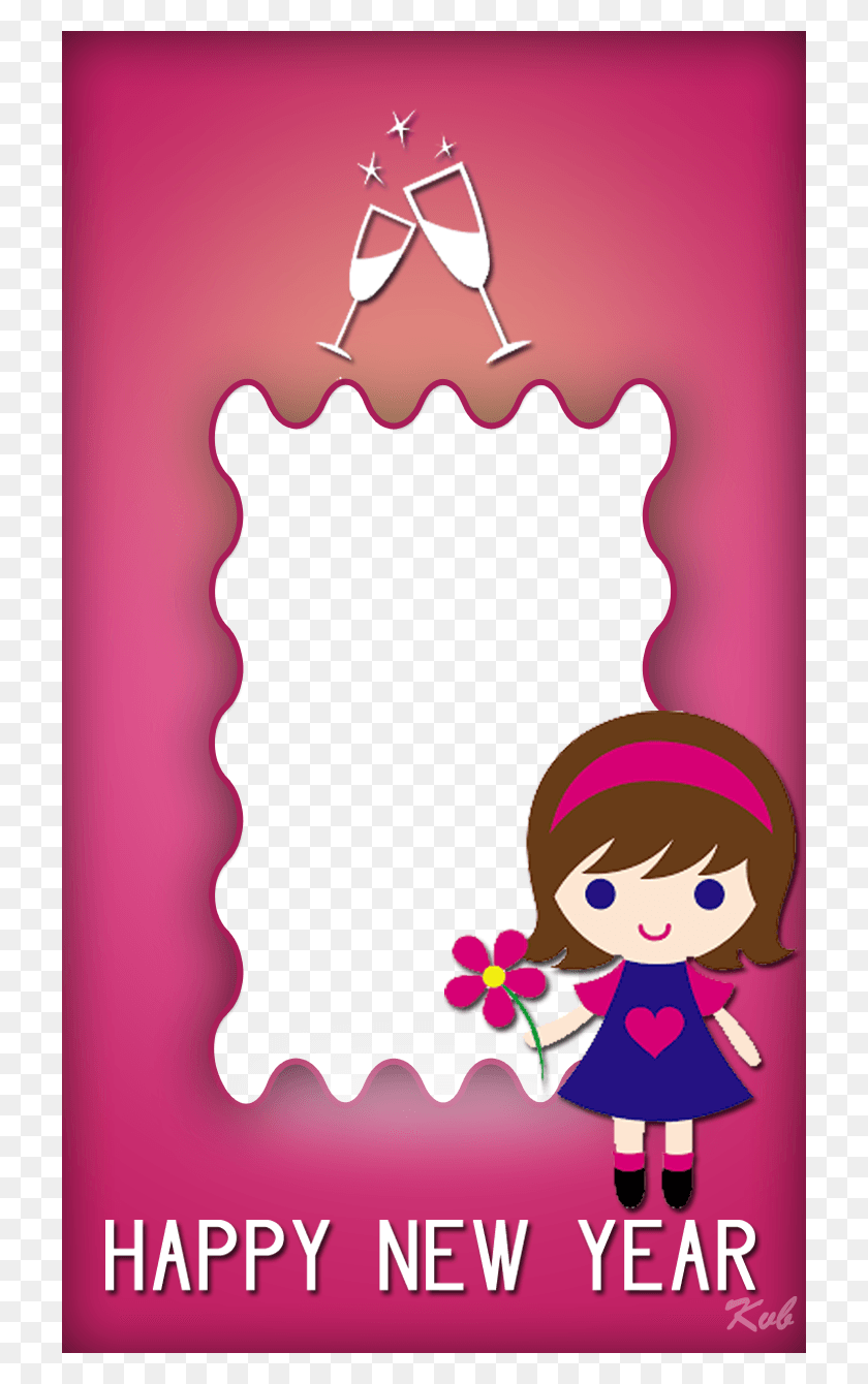 720x1280 Cute Love Frames Little Girl Clip Art, Graphics, Poster HD PNG Download