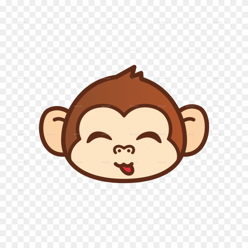 2469x2470 Cute Monkey Clip Freeuse Cute Face Cartoon Monkey, Coffee Cup, Cup HD PNG Download