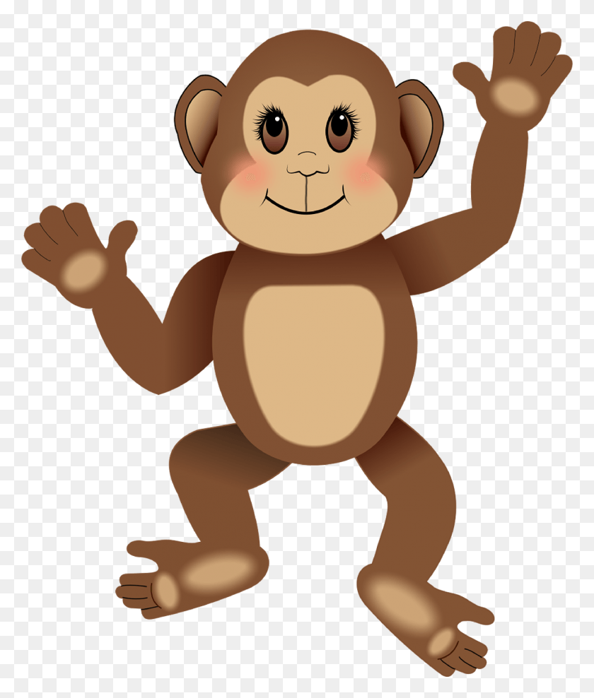1208x1438 Cute Monkey From Simple Shapes Monkey Shape Cut Out, Wildlife, Animal, Mammal HD PNG Download