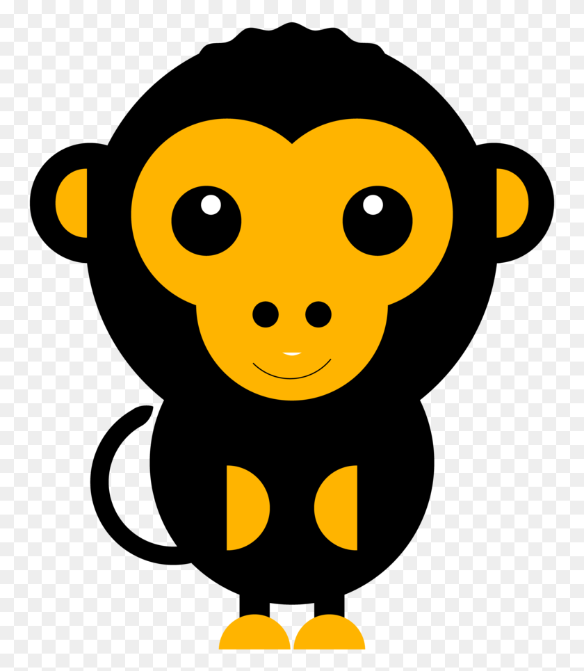 757x905 Cute Monkey Men39s Printed Vest Cartoon, Label, Text, Sticker HD PNG Download