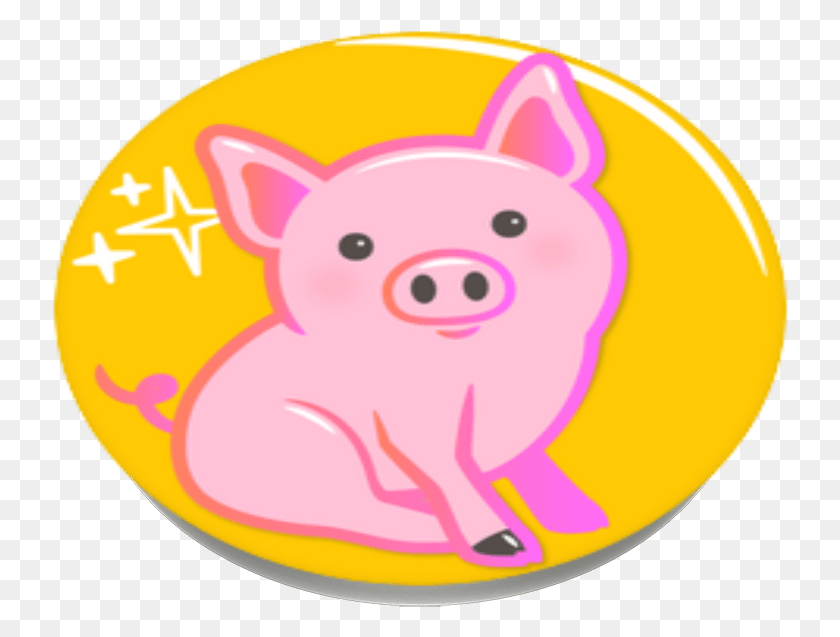 736x577 Cute Pig Popsockets Cartoon, Piggy Bank, Giant Panda, Bear HD PNG Download