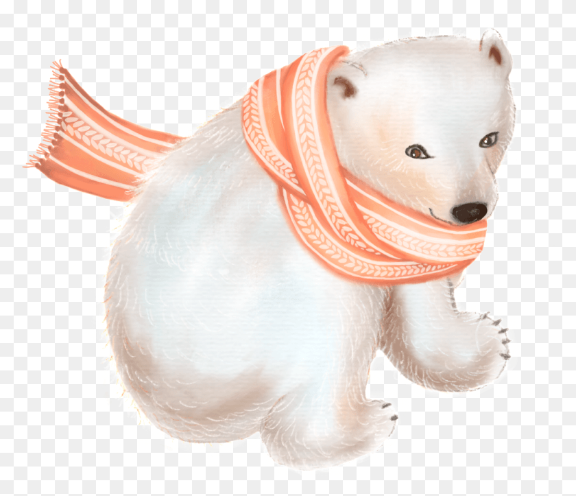 998x849 Cute Polar Bear Cartoon Transparent Polar Bear, Clothing, Apparel, Headband HD PNG Download