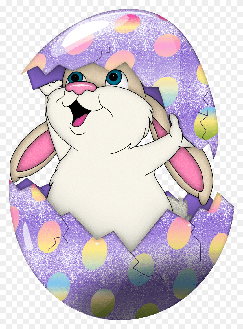 2290x3160 Cute Purple Easter Bunny In Egg Transparent Clipart Easter Bunnies Clip Art HD PNG Download