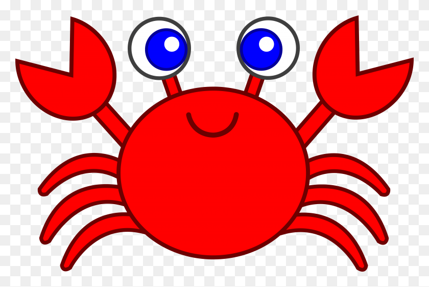 7031x4522 Cute Red Crab Clip Art Crab Clipart, Food, Seafood, Sea Life HD PNG Download