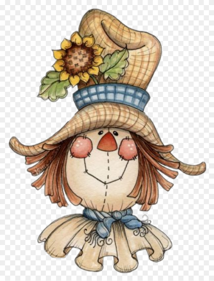 893x1192 Cute Scarecrow Fall Cute Clip Art Scarecrow, Animal, Sea Life, Clam HD PNG Download