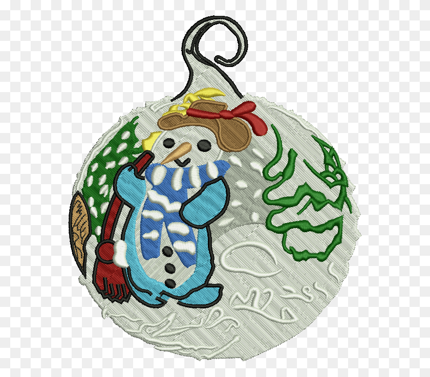 574x677 Cute Snowman Christmas Ornament Embroidery, Ornament, Birthday Cake, Cake HD PNG Download