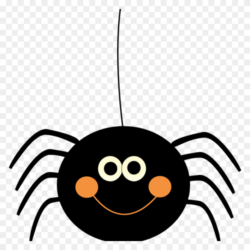 1024x1024 Cute Spider Clip Art Cute Hanging Halloween Spider Cute Spider Halloween Clipart, Text, Hand, Symbol HD PNG Download