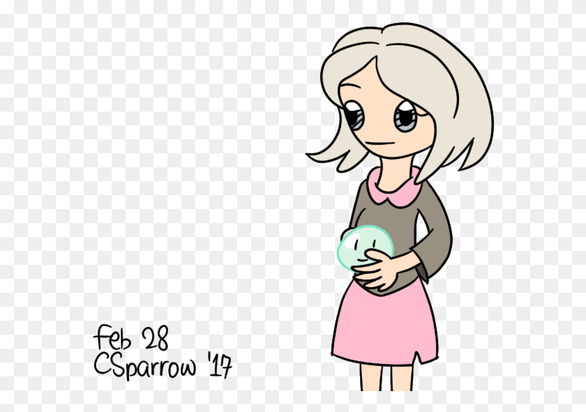 578x531 Cute Star Sparrow Seguido De Dibujos Animados, Persona, Humano, Hembra Hd Png