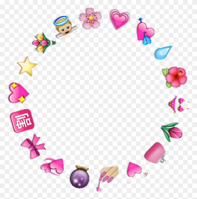 867x874 Милый Стикер Kawaii Kpop Tumblr Emo Soft Love Kpop Emoji Circle, Цветок, Растение, Цветение Hd Png Скачать